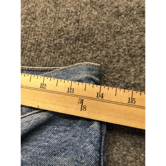 Levis 501 Straight Jeans Womens W26 L30 High Rise Blue Light Wash Distressed - Picture 2 of 10